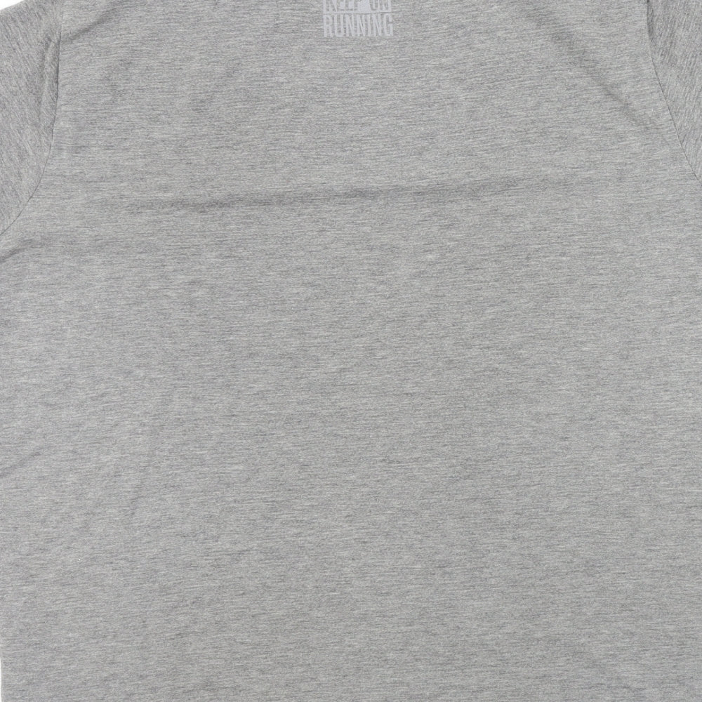 Crivit Mens Grey Colourblock T-Shirt Size L