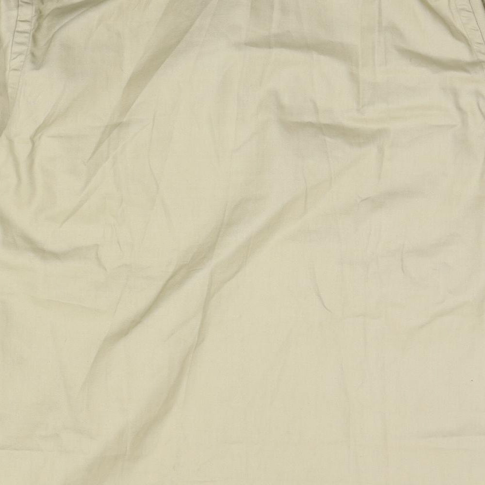 Argatta Mens Beige Button-Up Size M