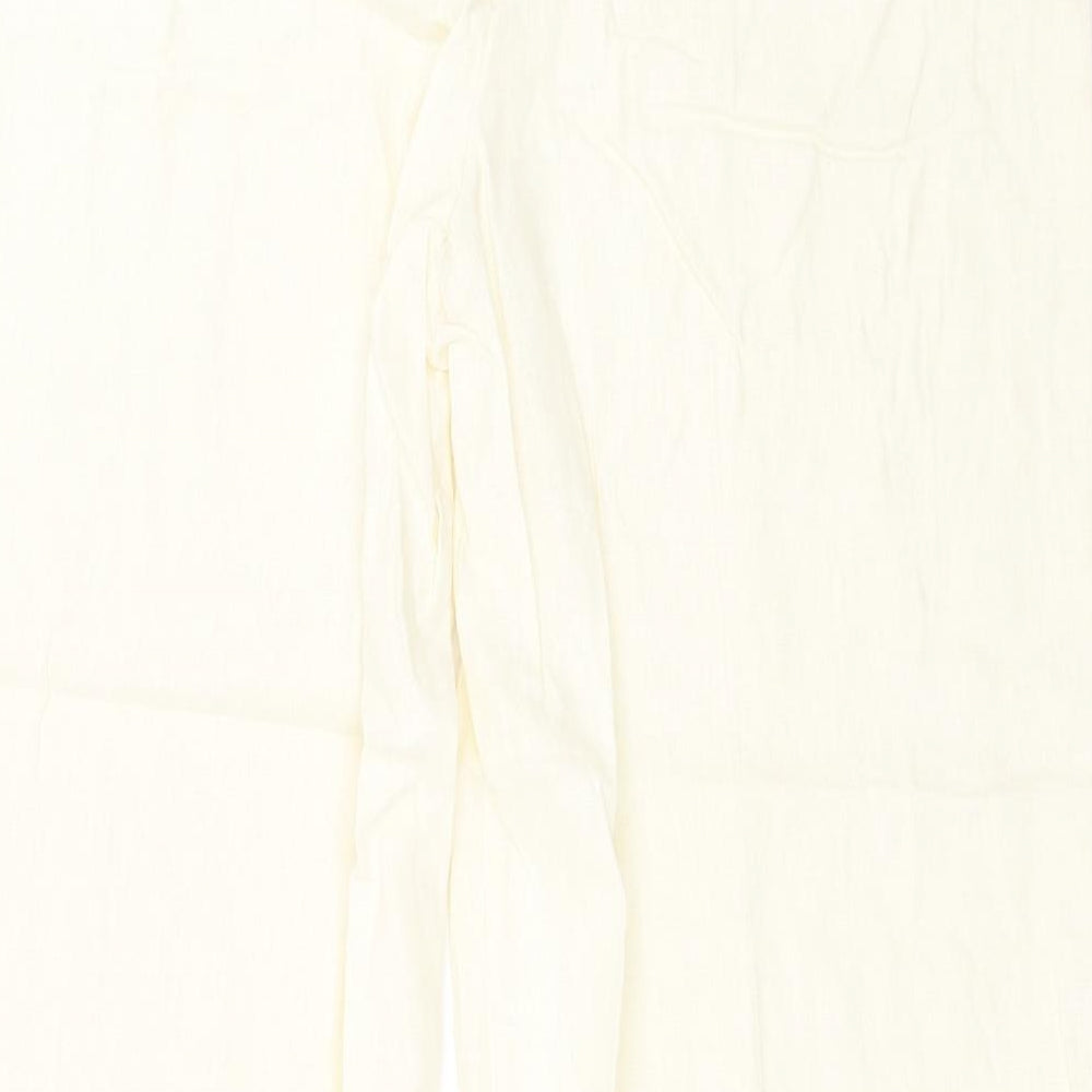 Very Womens Ivory Trousers Size 16 L24 in - cropped