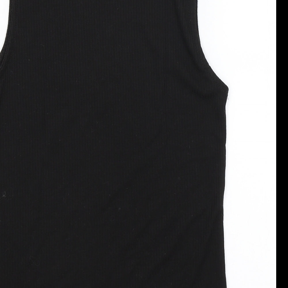 Maison Jules Womens Black Basic Tank Size M