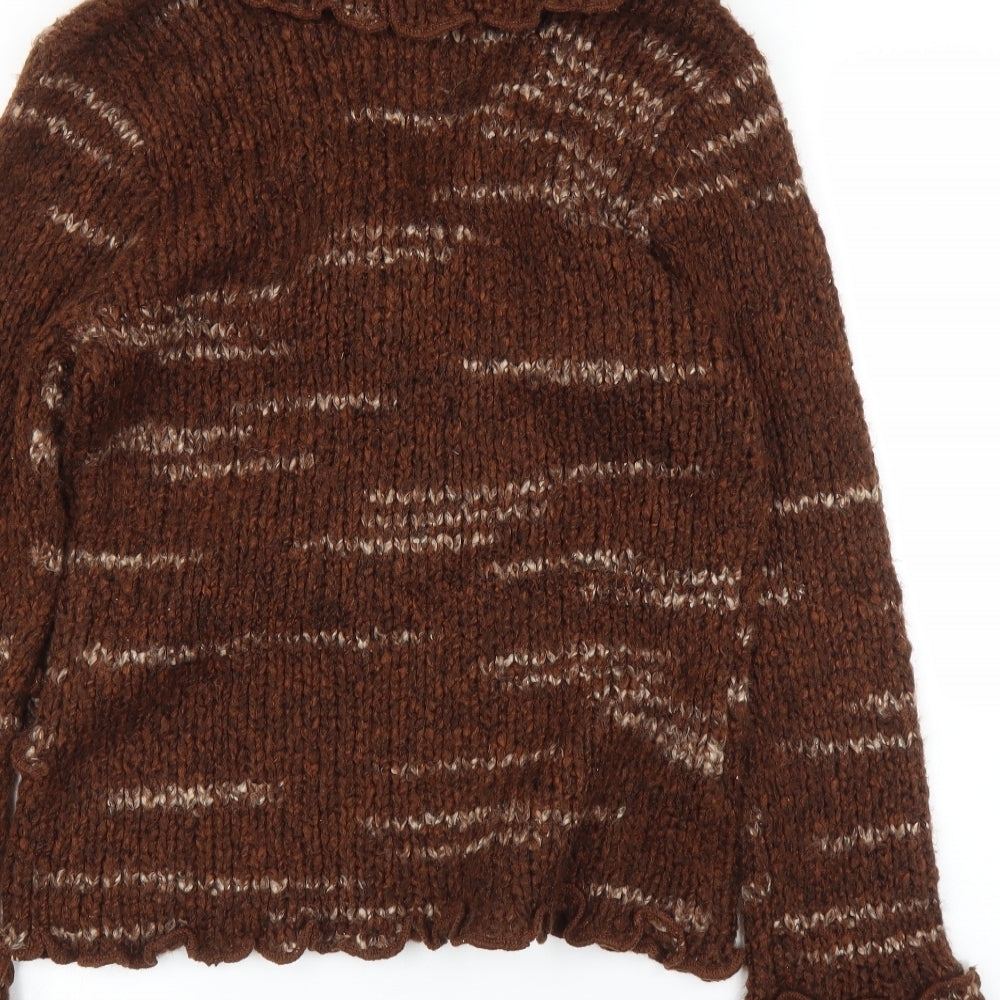 Casamia Womens Brown Pullover Jumper Size M