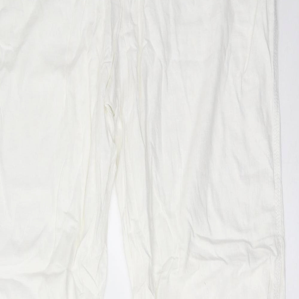 Matalan Womens White Trousers Size 20 L34 in