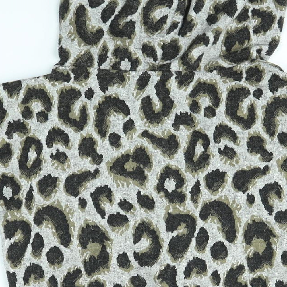 Matalan Girls Multicoloured Animal Print Pullover Hoodie Size 7 Years