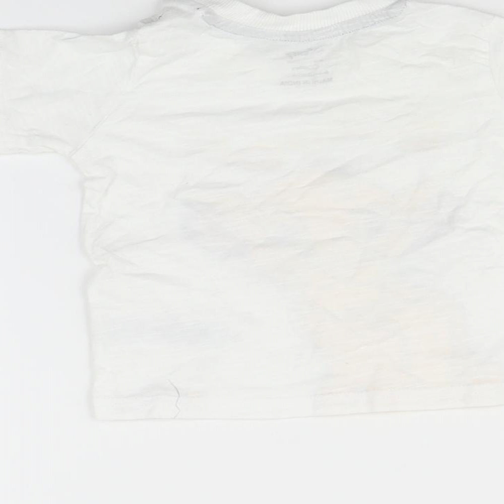 Primark Baby White Basic T-Shirt Size 6-9 Months - Simba