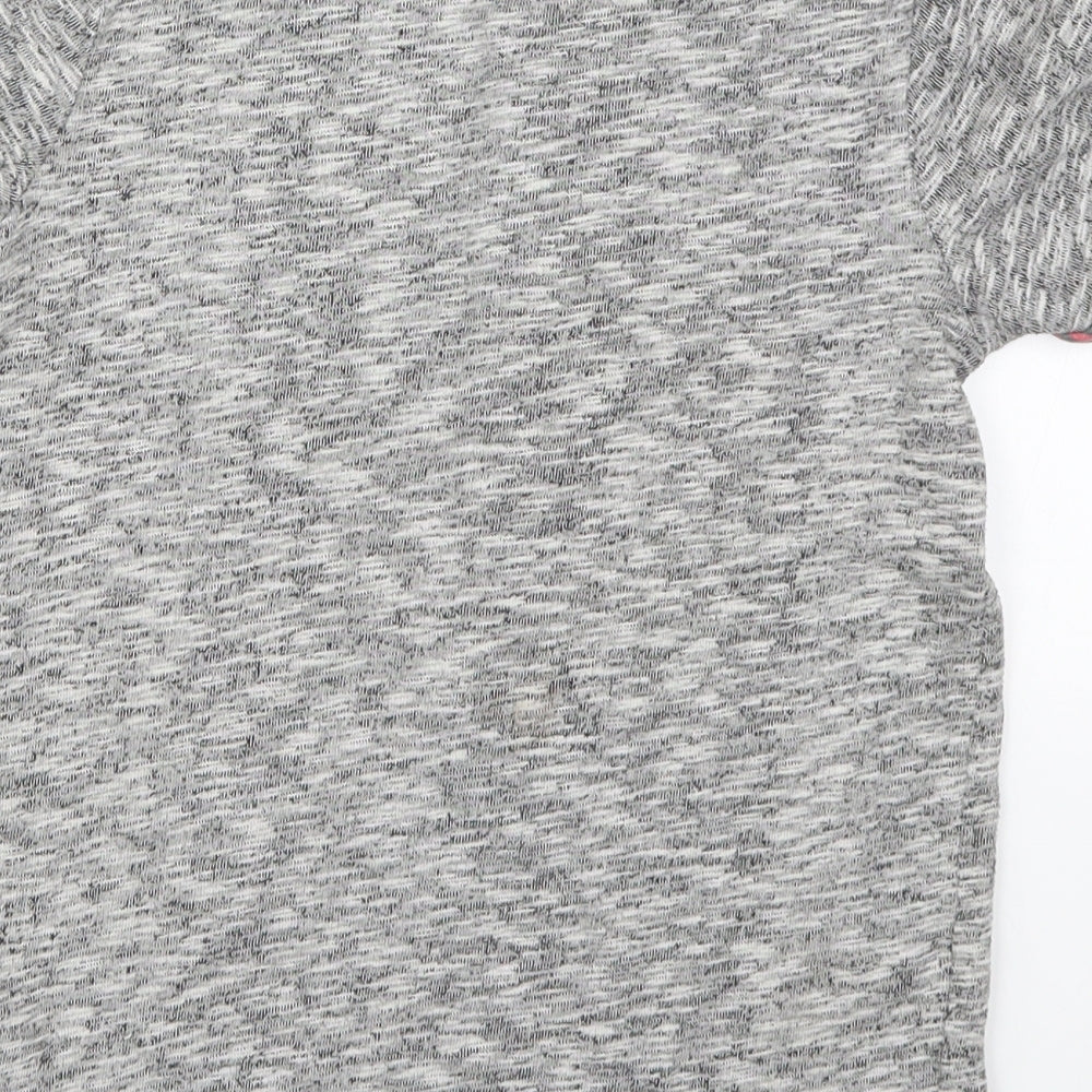 F&F Boys Grey Check Basic T-Shirt Size 10-11 Years