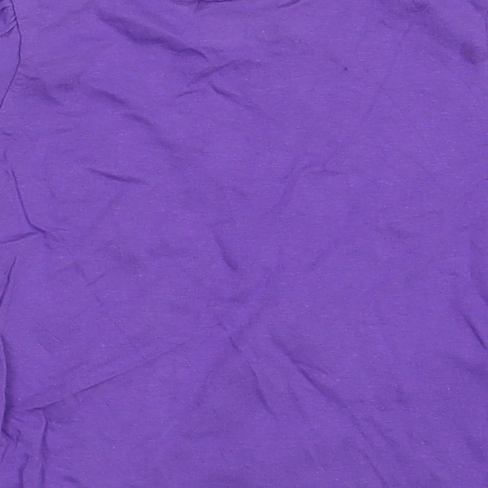 Disney Girls Purple Basic T-Shirt Size 24 Months