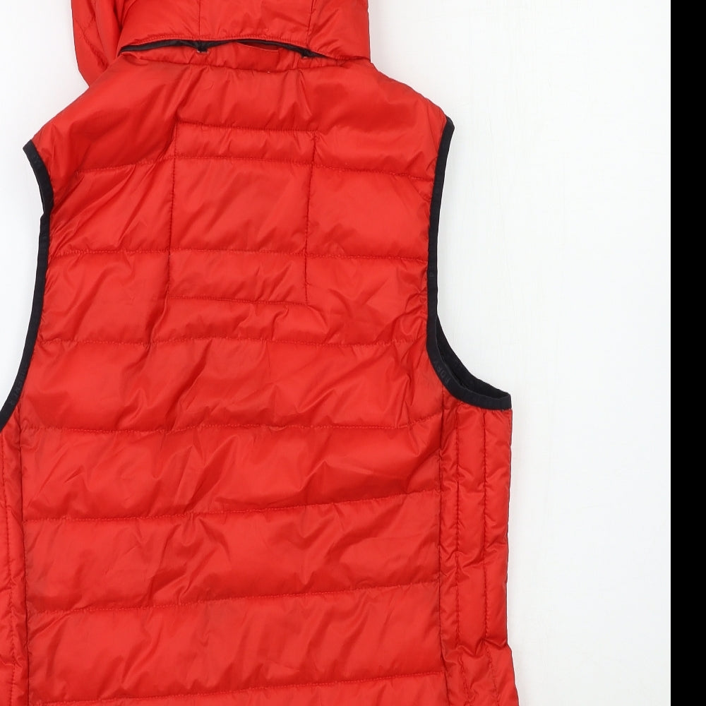 Superdry Mens Red Gilet Jacket Size M