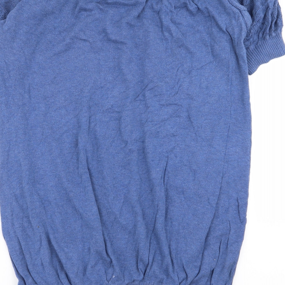 Miss Selfridge Womens Blue Pullover Jumper Size 18