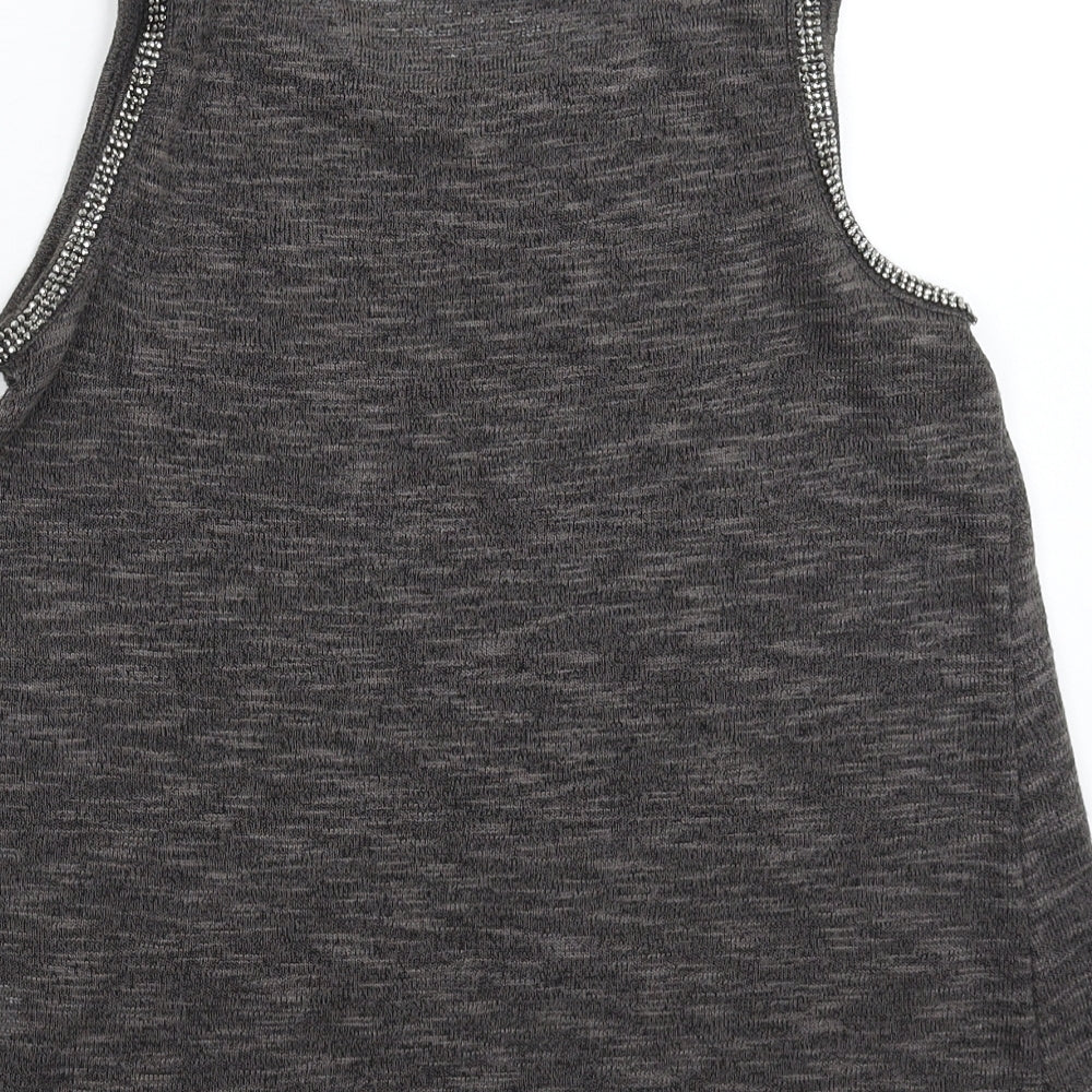 NEXT Womens Grey Basic Tank Size 8