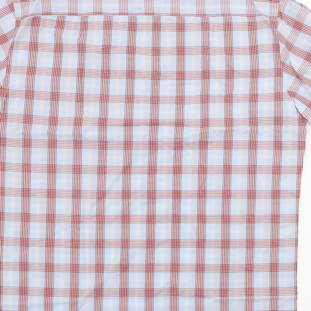 MCNEAL Mens Blue Check Button-Up Size S