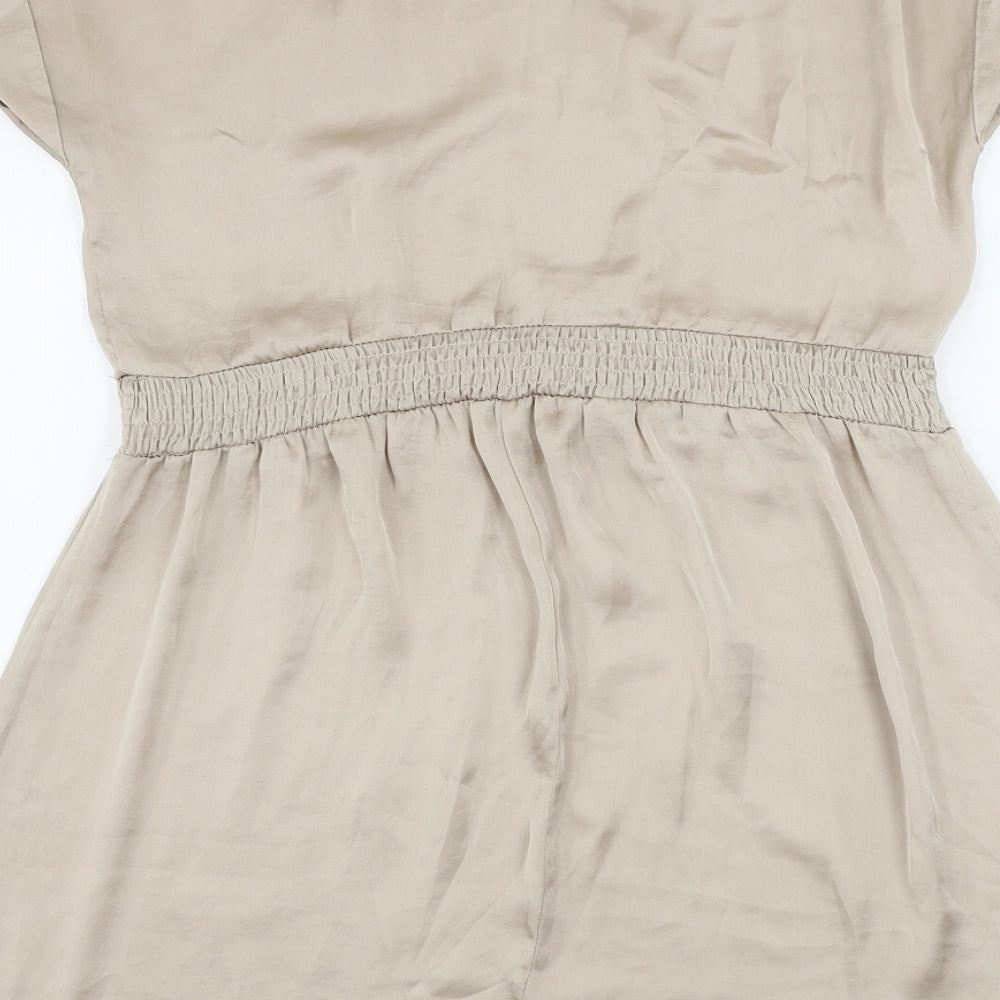Dorothy Perkins Womens Beige Basic Blouse Size 10