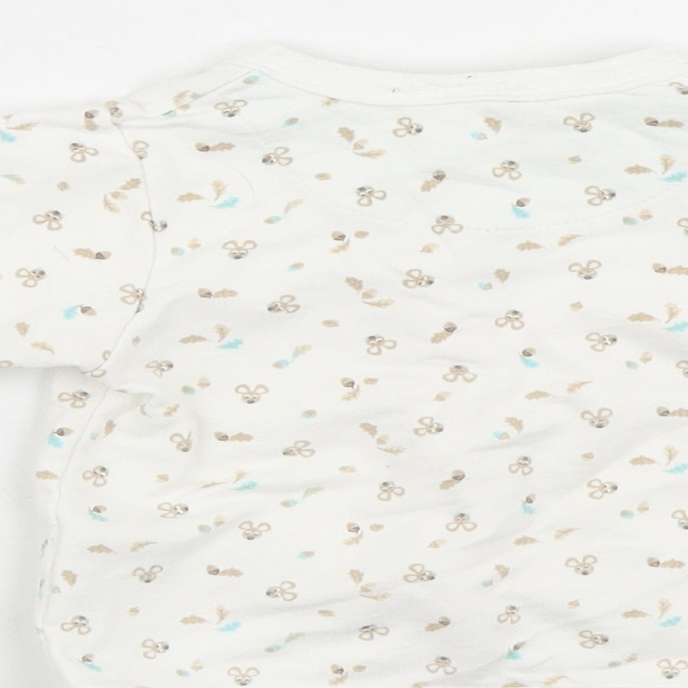 Ergee Girls White Spotted Cardigan Jumper Size 0-3 Months