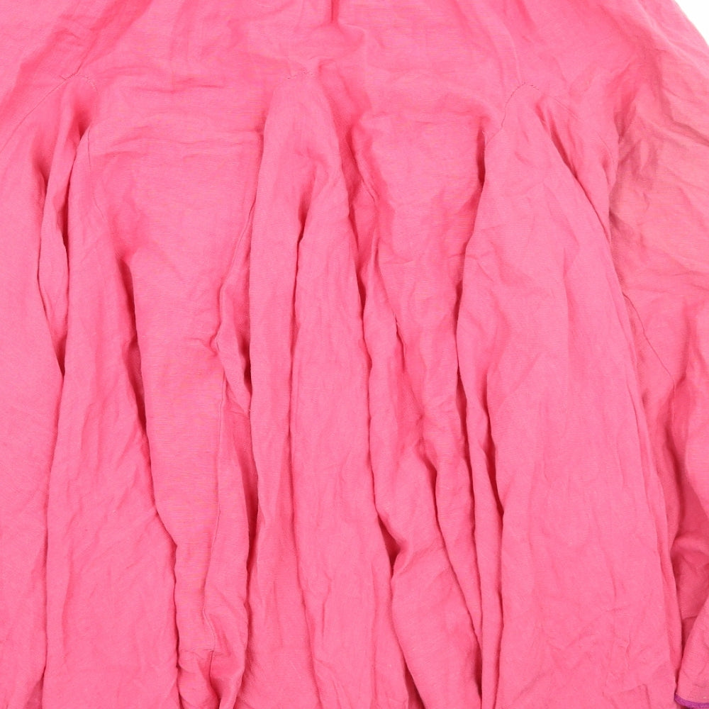 Kushi Womens Pink A-Line Skirt Size 16