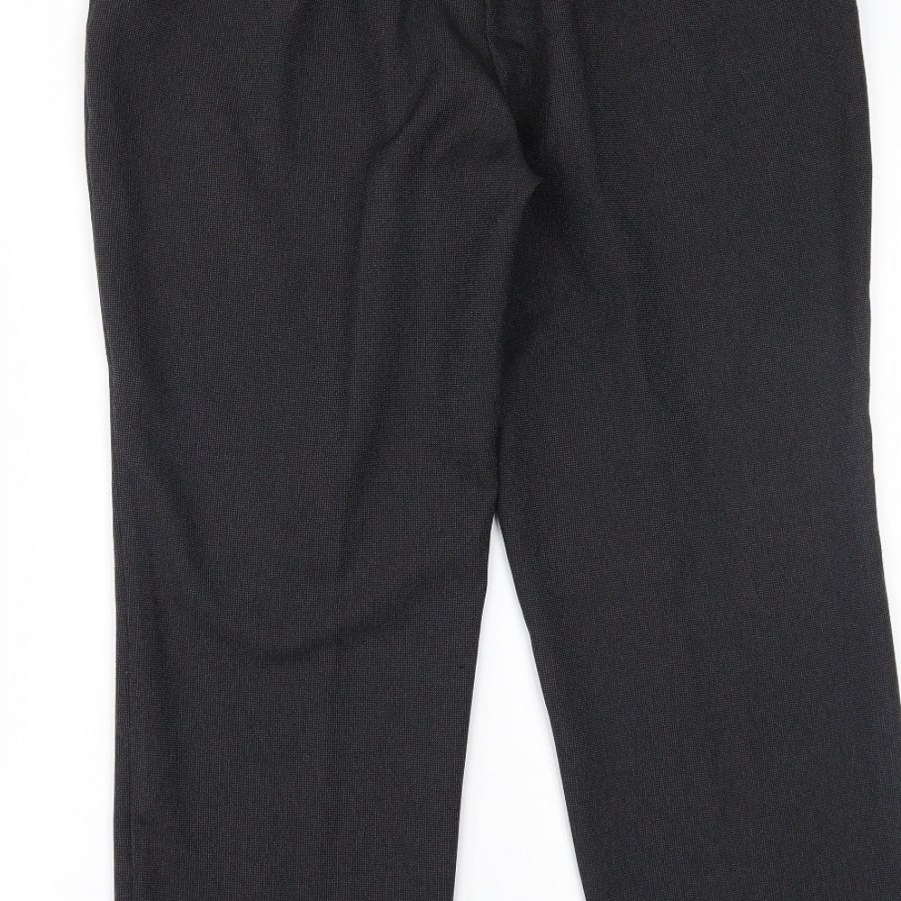 Profile Womens Black Trousers Size 14 L25 in