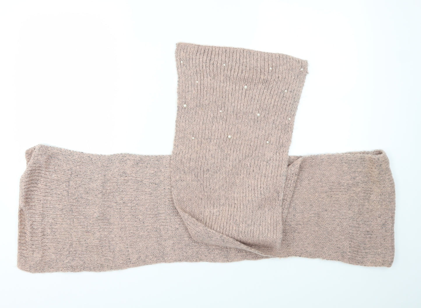 Preworn Womens Pink Knit Scarf