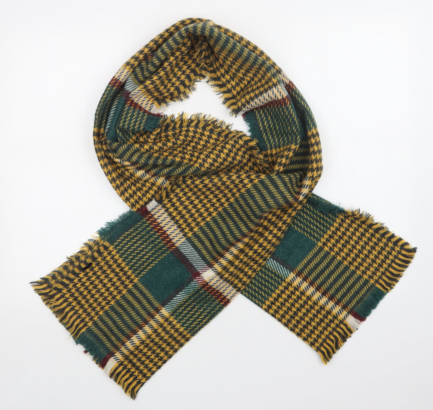Preworn Unisex Multicoloured Plaid Scarf