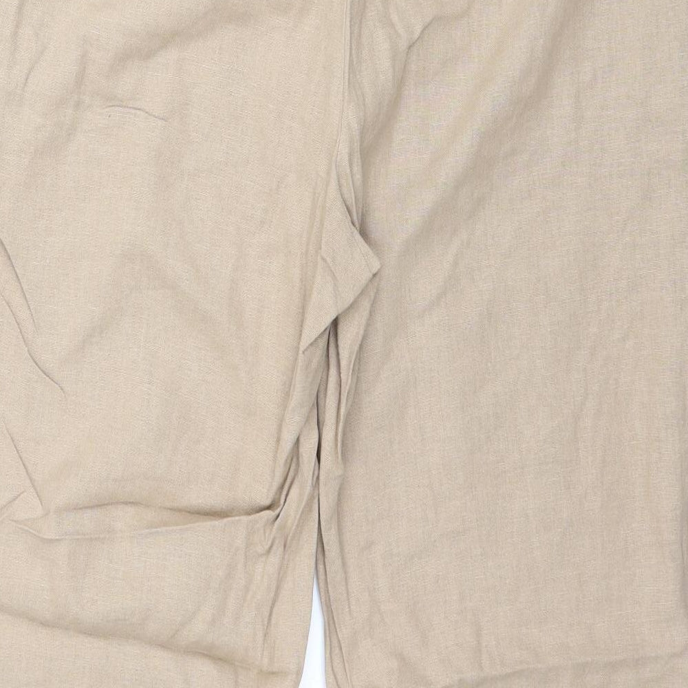 New Look Womens Beige Trousers Size 14 L27 in