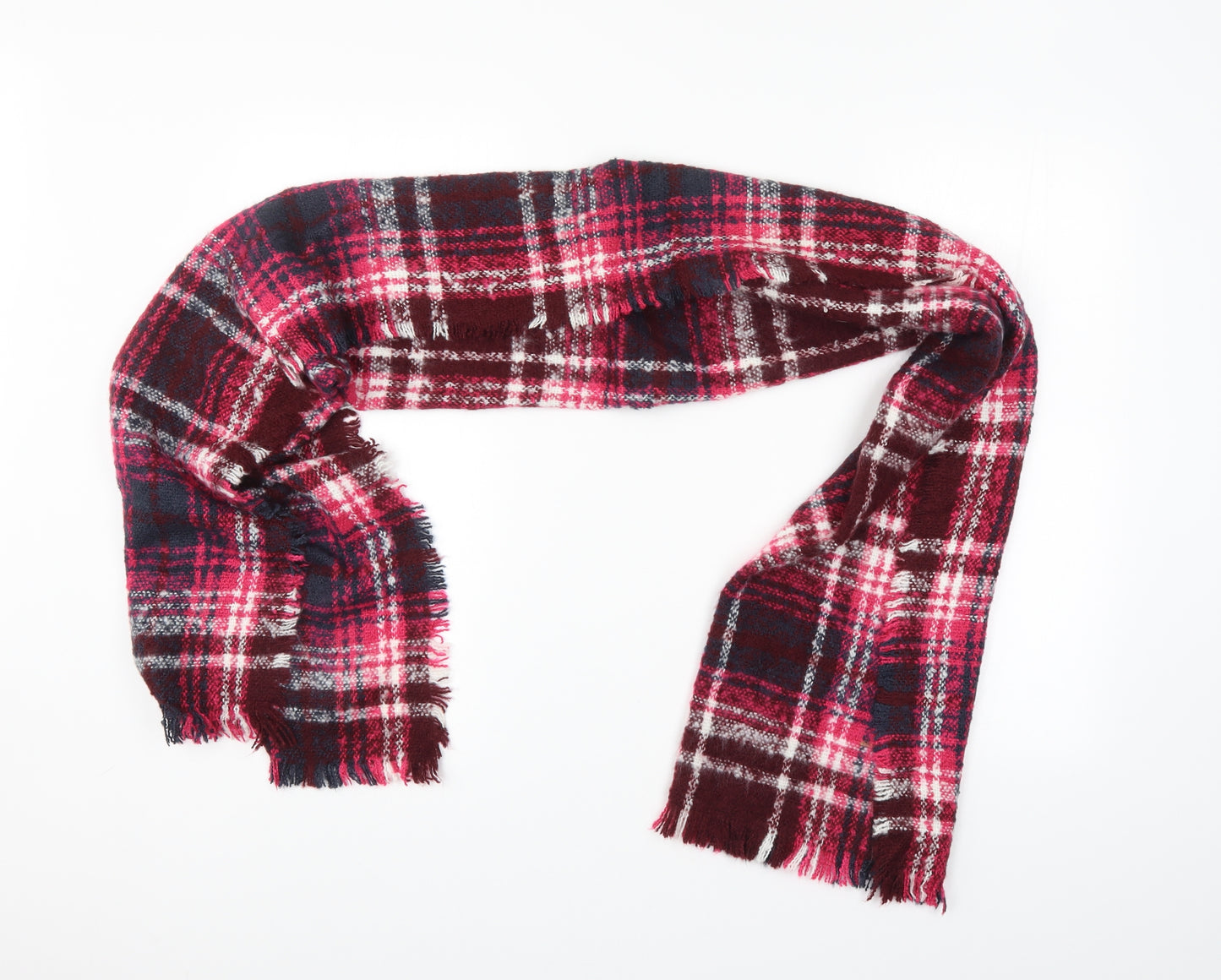 Preworn Womens Multicoloured Check Scarf