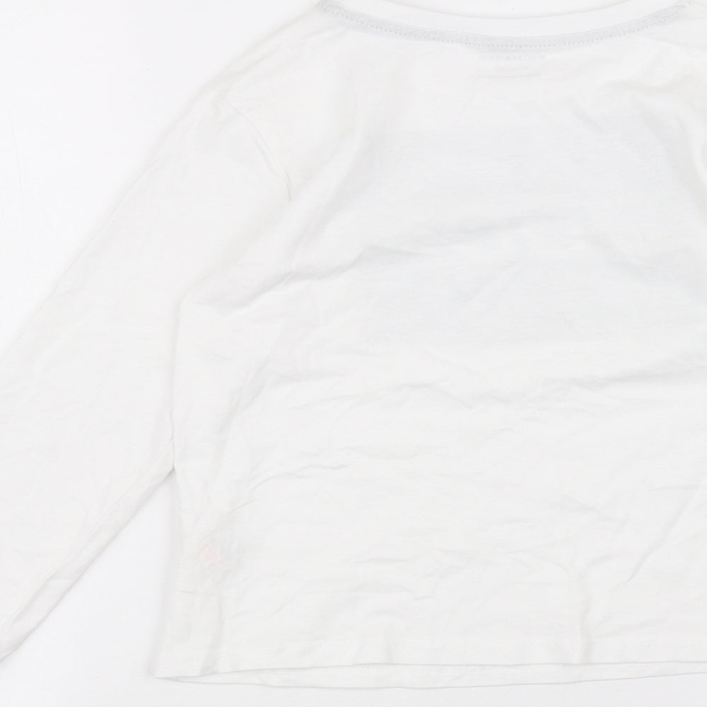 Primark Boys White Basic T-Shirt Size 6-7 Years