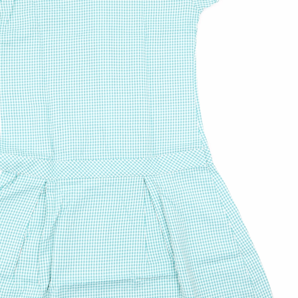 M&S Girls Multicoloured Check Fit & Flare Size 11-12 Years - school dress