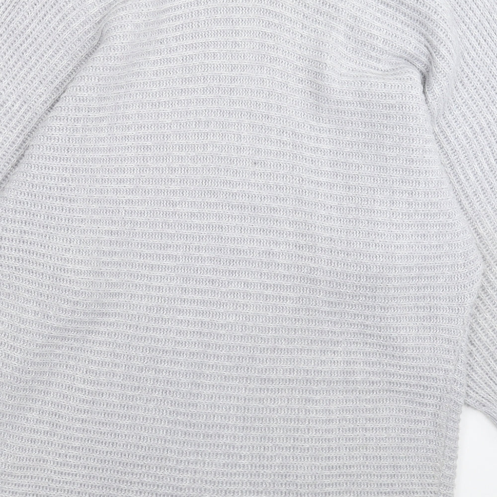 F&F Womens Grey Knit Pullover Jumper Size M