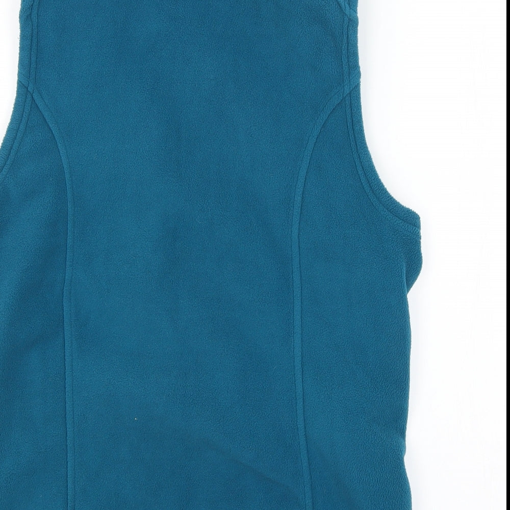 Lands End Womens Blue Vest Jumper Size S