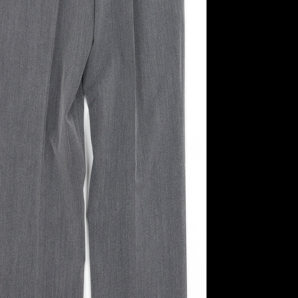BM Womens Grey Trousers Size 12 L28.5 in