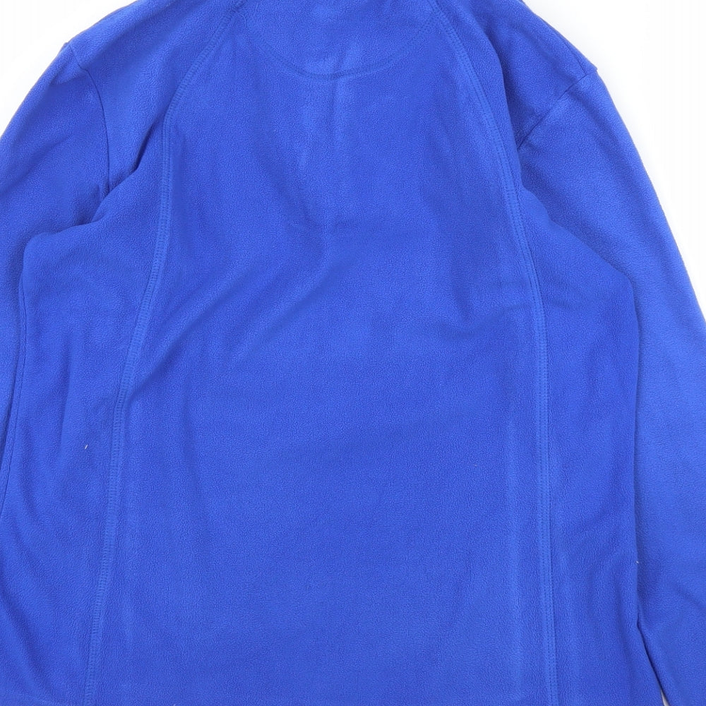 Crane Womens Blue Fleece Pullover Jumper Size 8