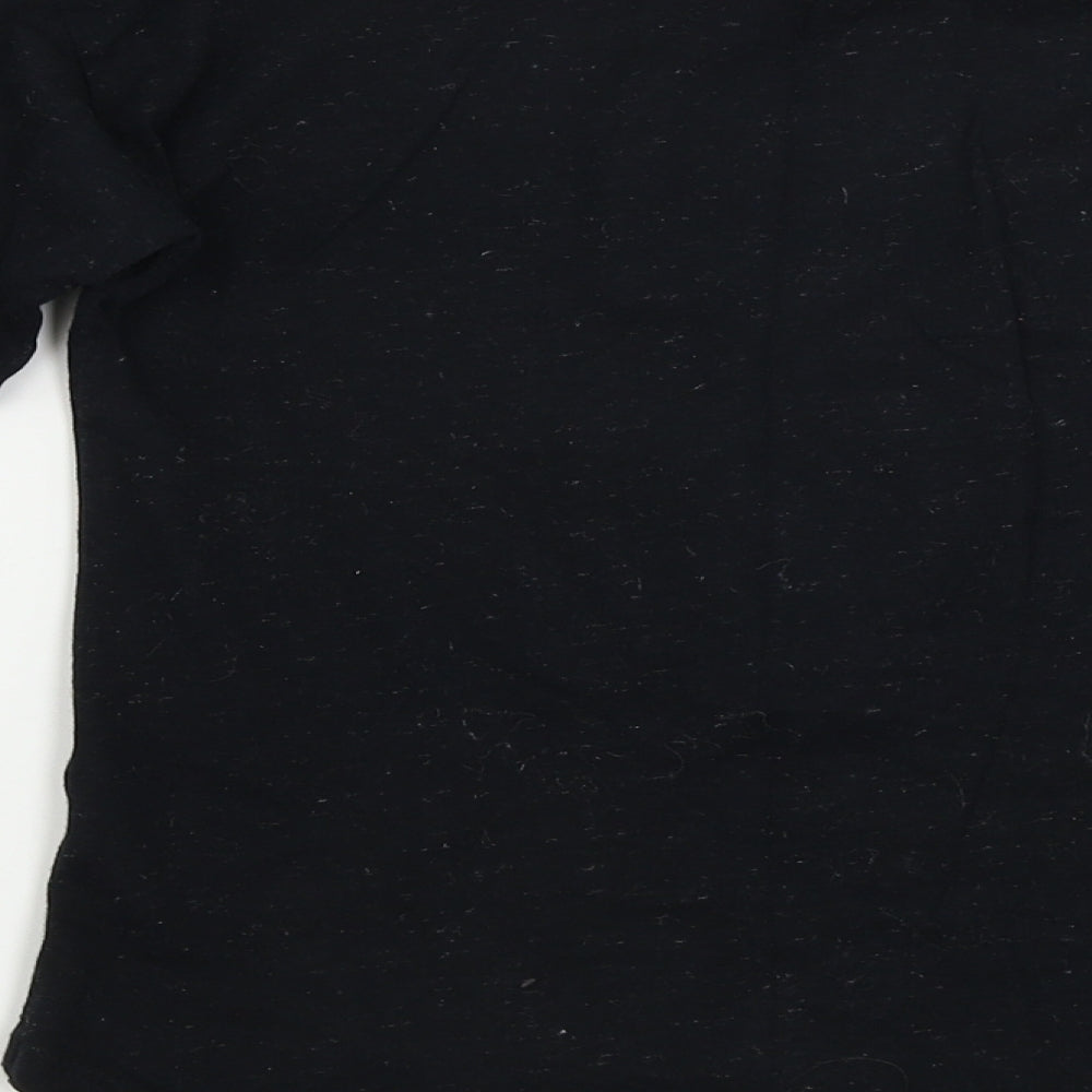 TU Boys Black Basic T-Shirt Size 11 Years - sequin detail