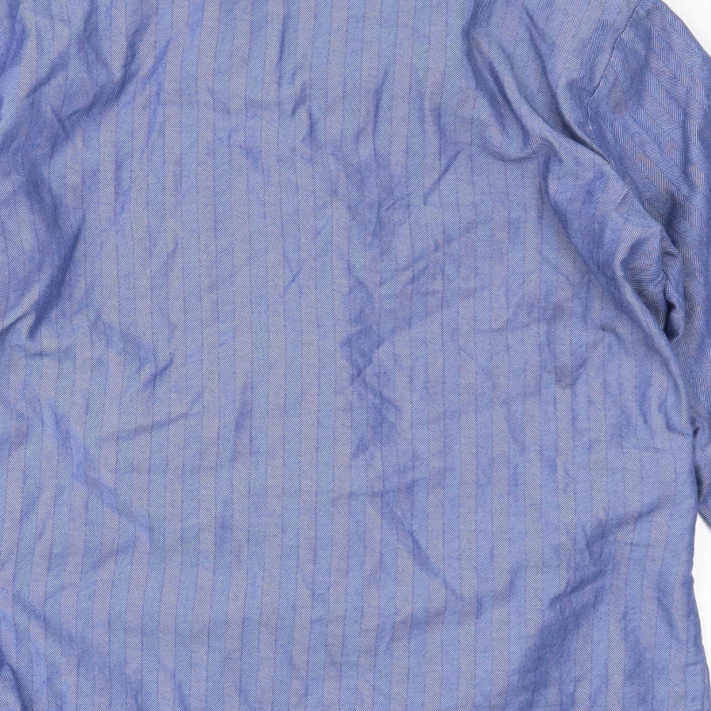 Marks and Spencer Mens Blue Button-Up Size M