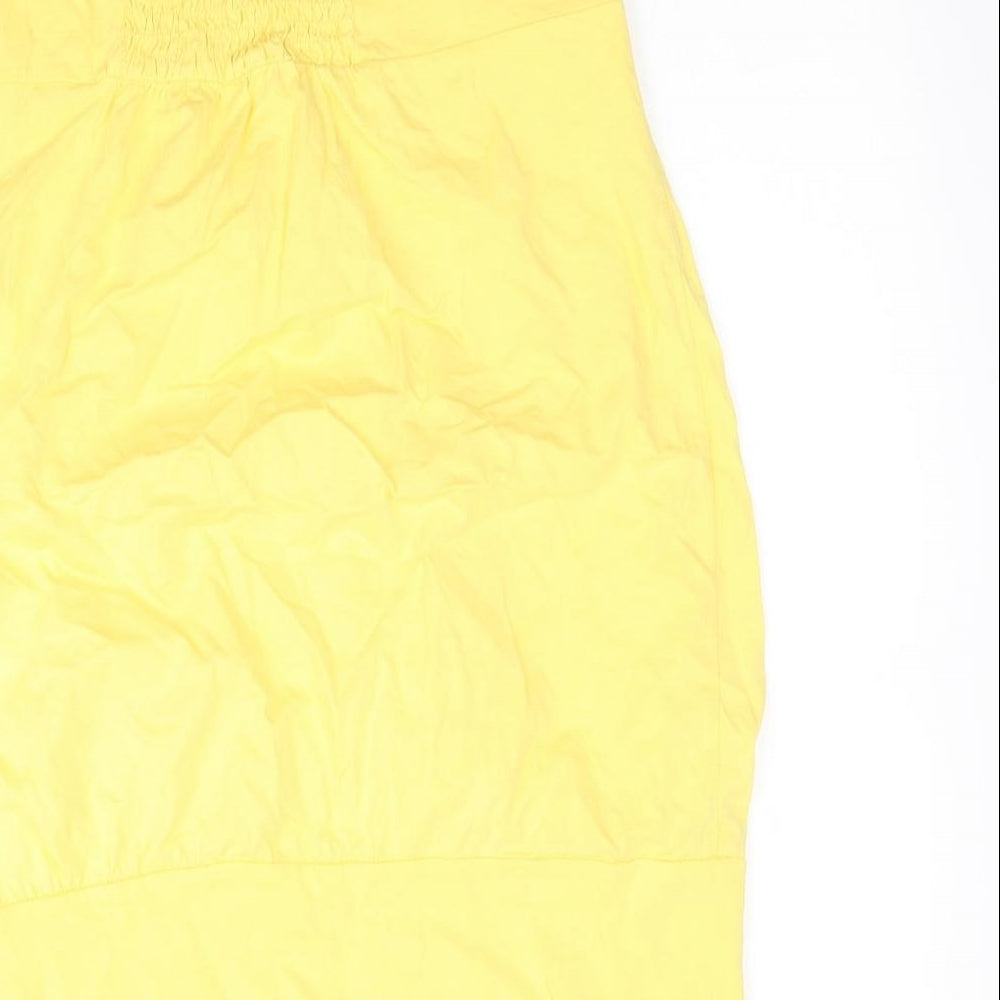 Select Womens Yellow Basic Blouse Size 14