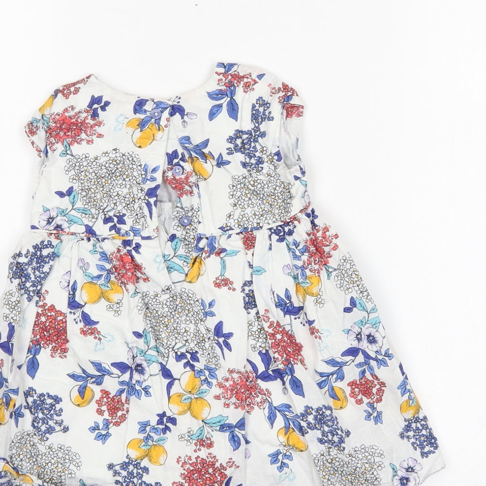 M&S Girls Multicoloured Floral Shift Size 6-9 Months