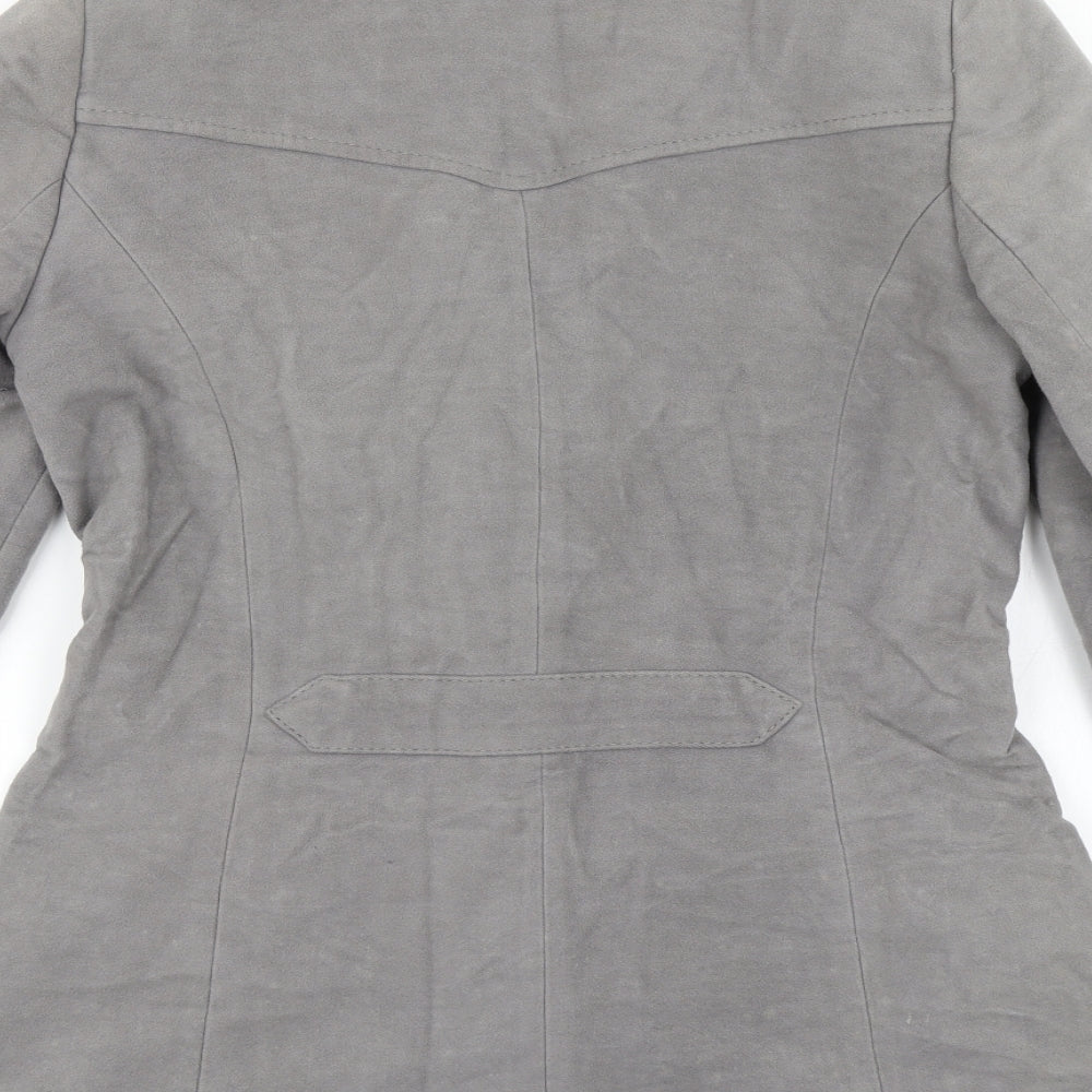 Per Una Womens Grey Overcoat Coat Size 10