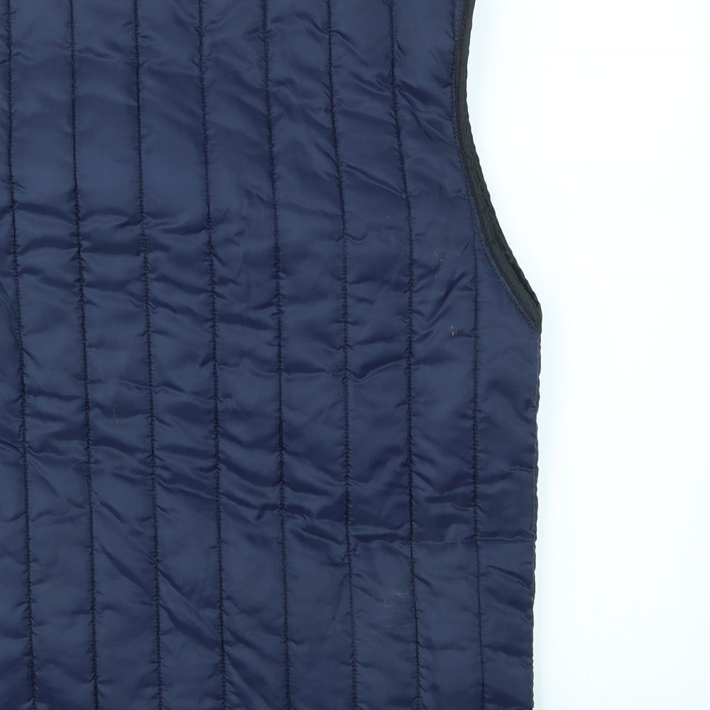 Preworn Womens Blue Gilet Coat Size 8