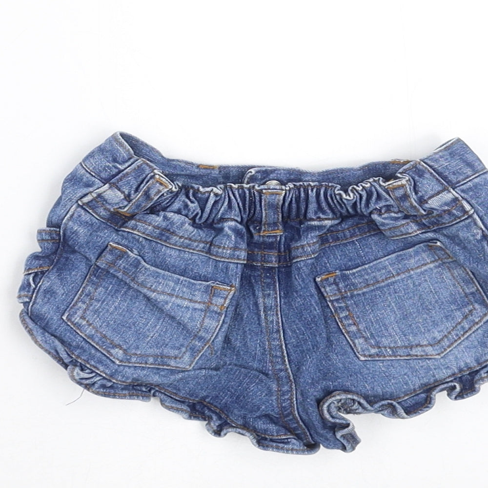 Earlydays Girls Blue Denim Trousers Size 6-9 Months - hotpants