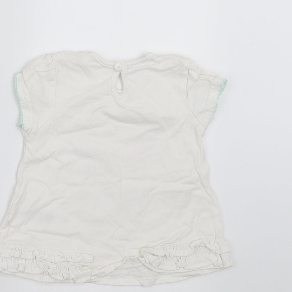 George White Basic T-Shirt Size 9-12 Months - Rabbit