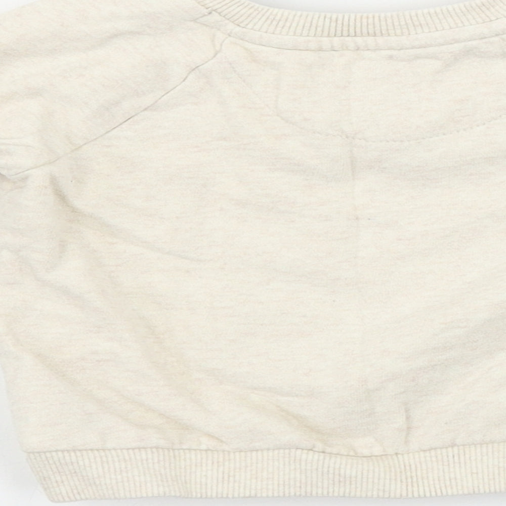 FRED&FLO Girls Beige Pullover Jumper Size 18-24 Months