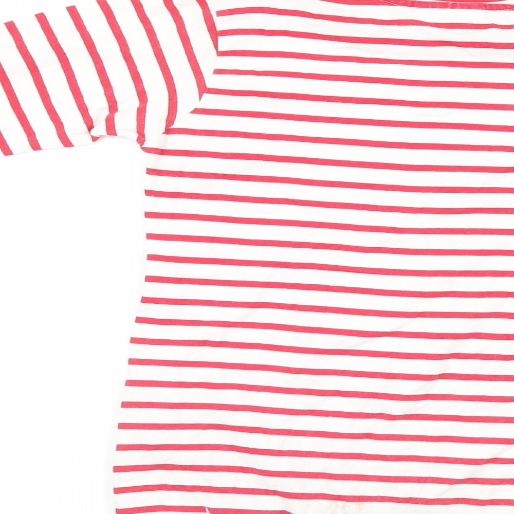 Sweet Millie Girls Ivory Striped Camisole T-Shirt Size 7 Years