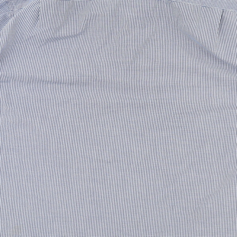 George Mens Blue Button-Up Size 42