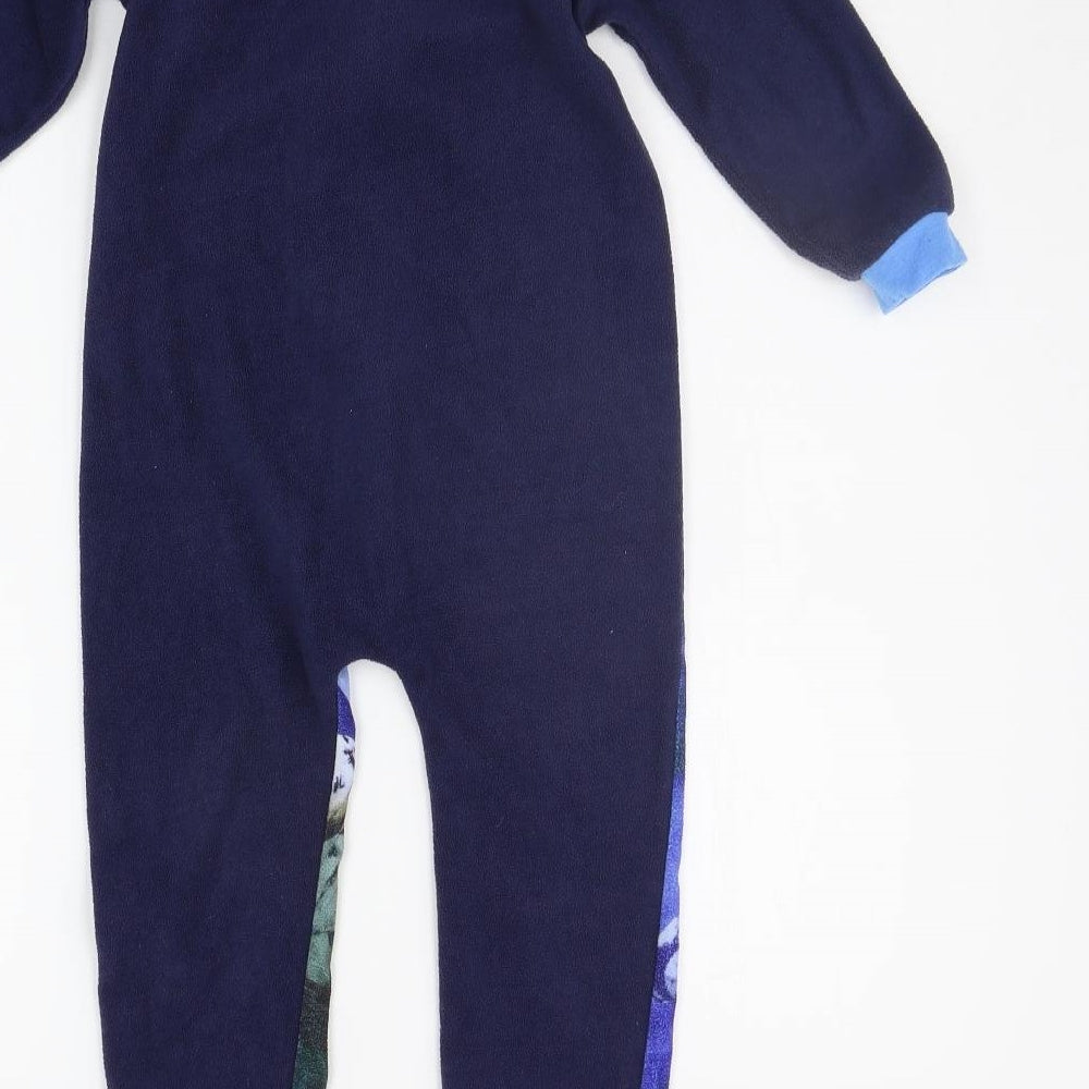 Lucasfilm Girls Blue Geometric Jumpsuit One-Piece Size 3-4 Years