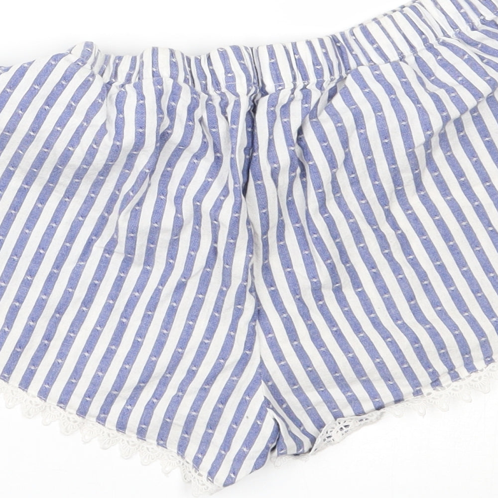 Primark Womens Blue Striped Pyjama Pants Size M