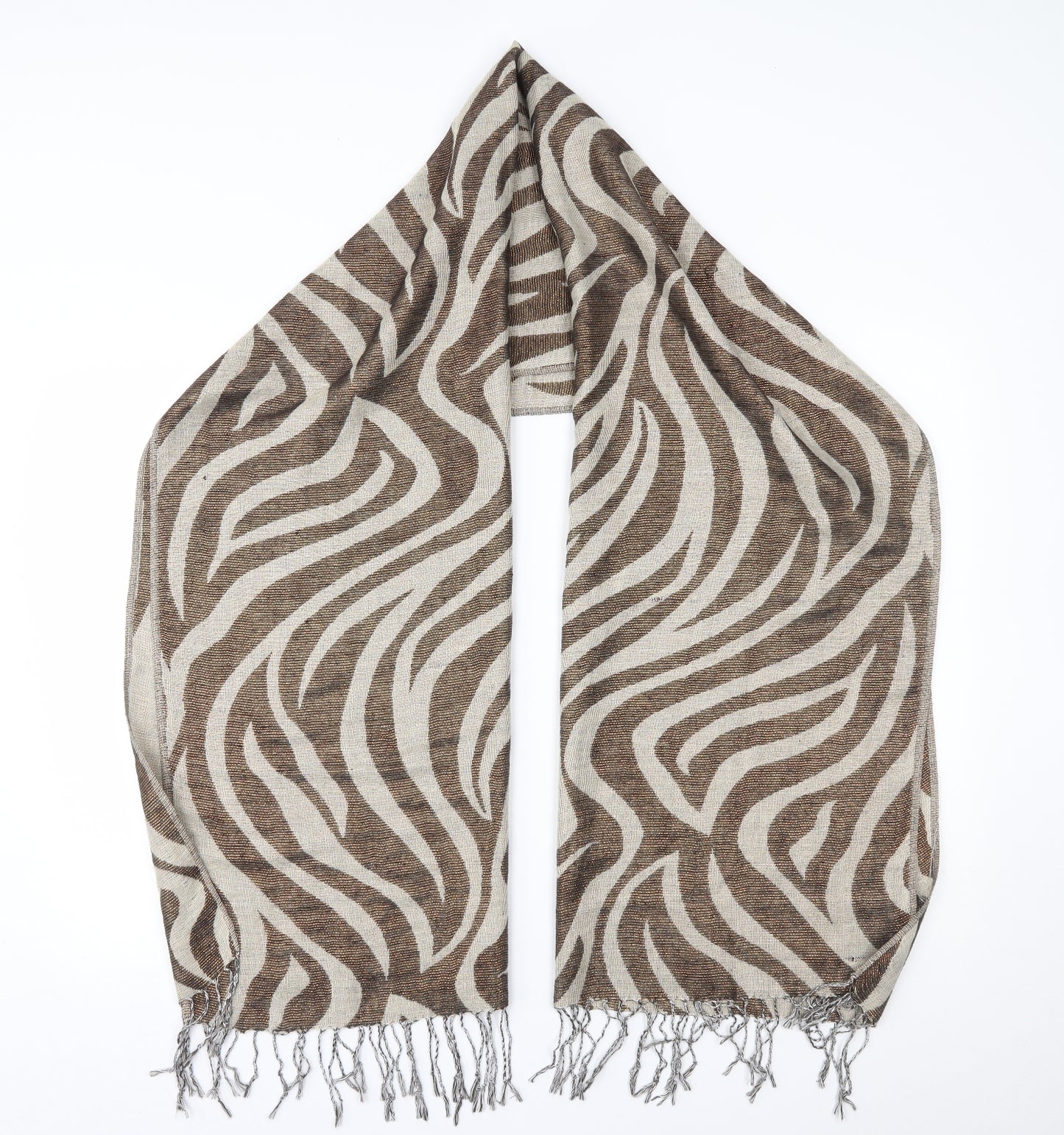 Avon Womens Beige Animal Print Scarf