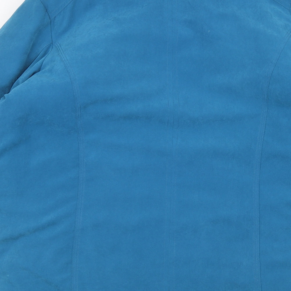 JBC Womens Blue Overcoat Coat Size 12