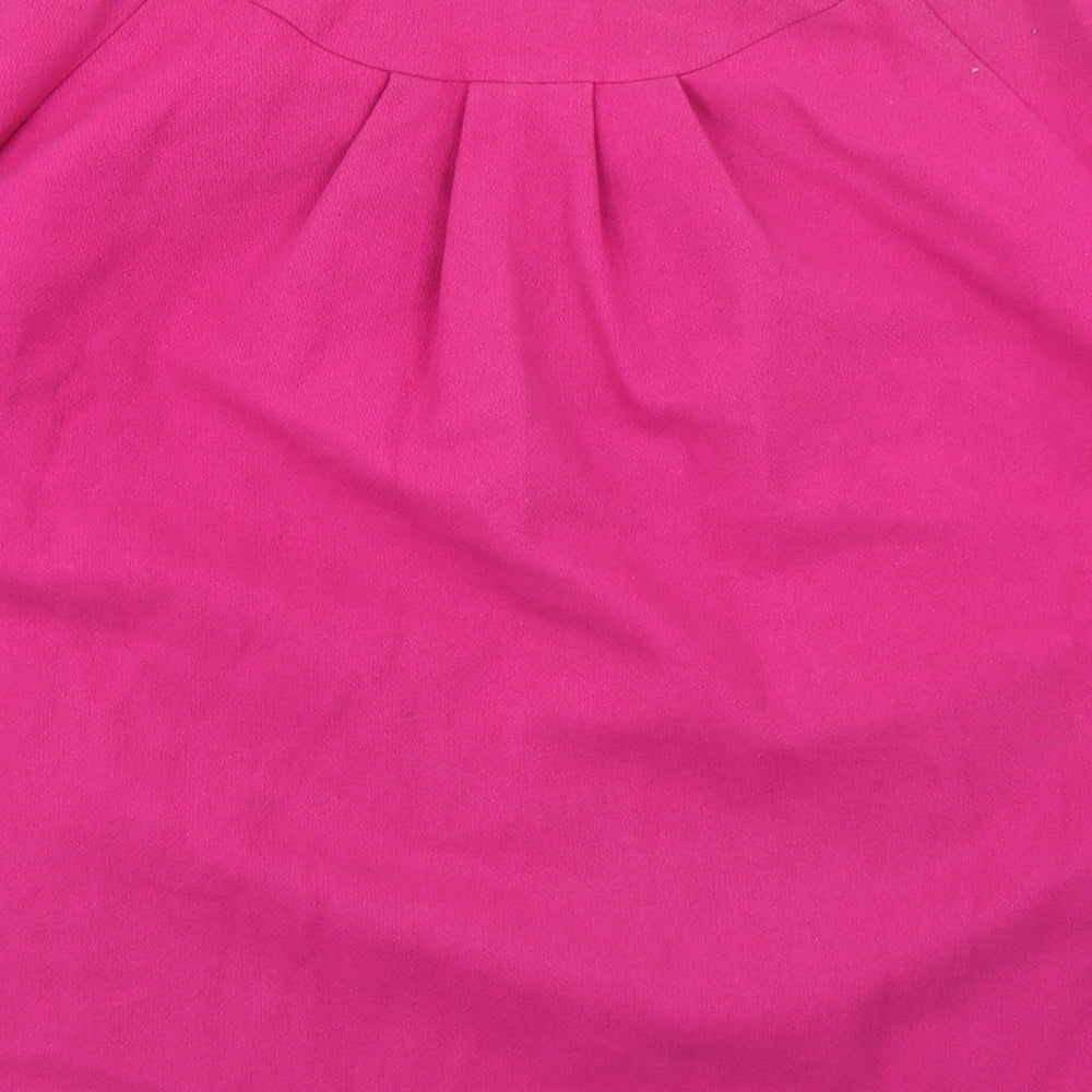 River Island Womens Pink Overcoat Coat Size 12