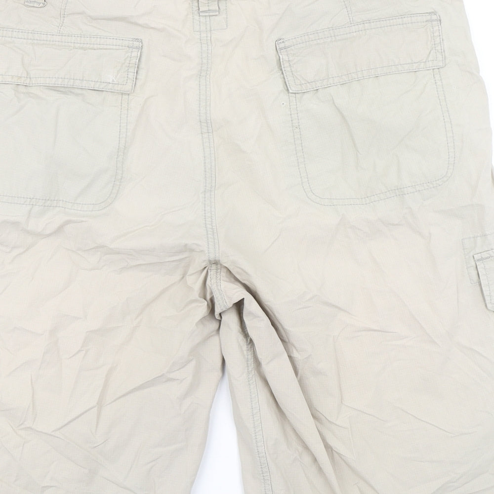 Denim 73 Mens Brown Cargo Shorts Size 36 in