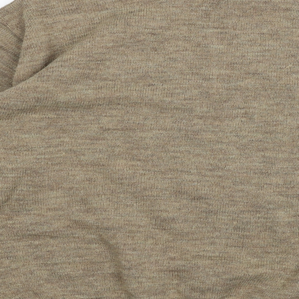 Peter Gribby Mens Brown Knit Pullover Jumper Size L - Fox