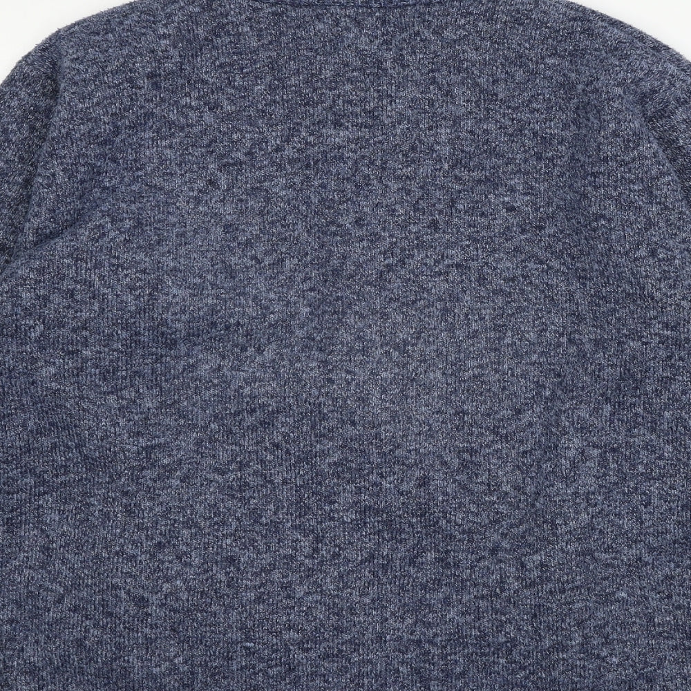 Caribou Womens Blue Knit Cardigan Jumper Size L