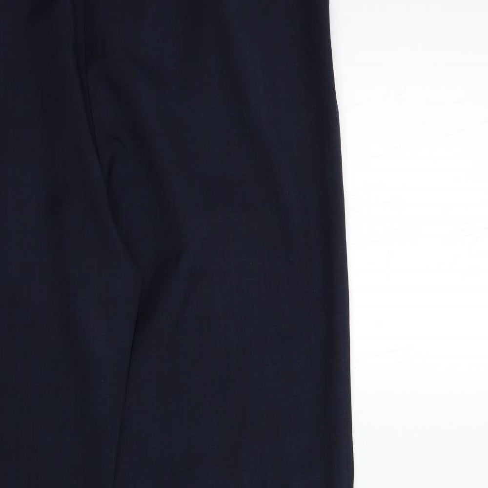 Marks and Spencer Womens Blue Trousers Size 14 L28 in