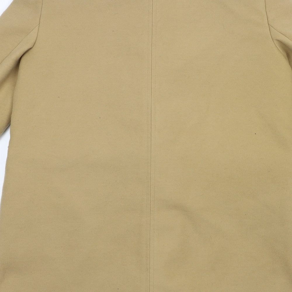 Topshop Womens Brown Overcoat Coat Size 10