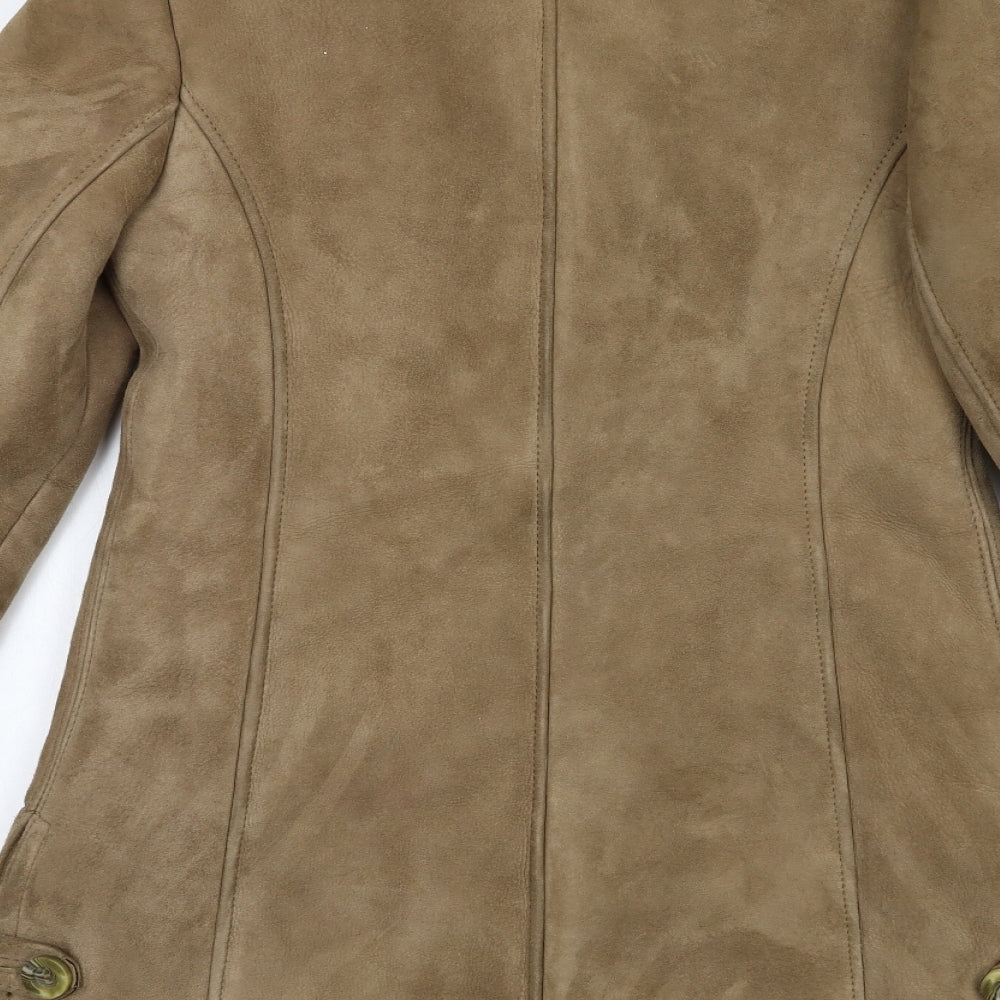 julian vard Womens Brown Overcoat Coat Size 12